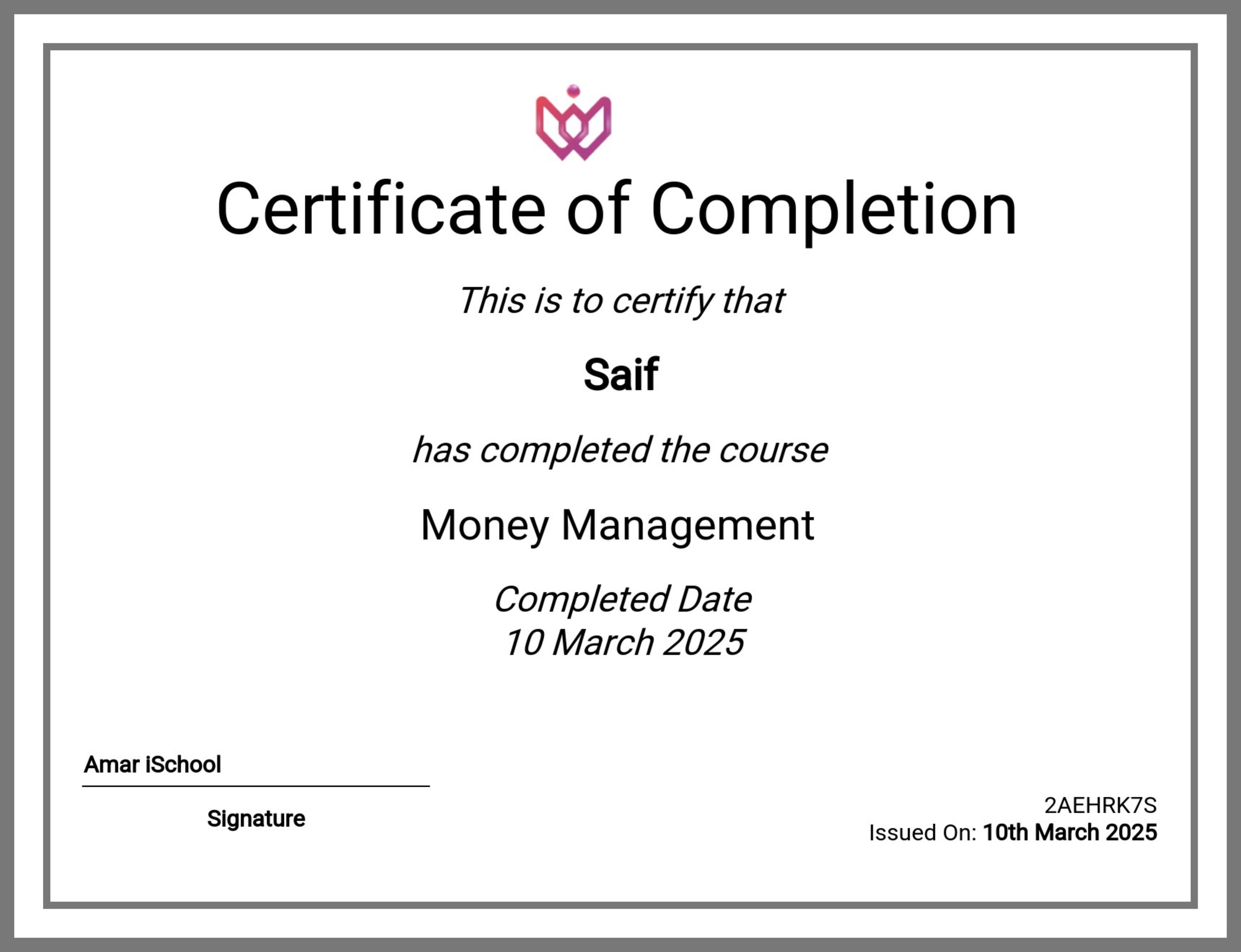 Money Management