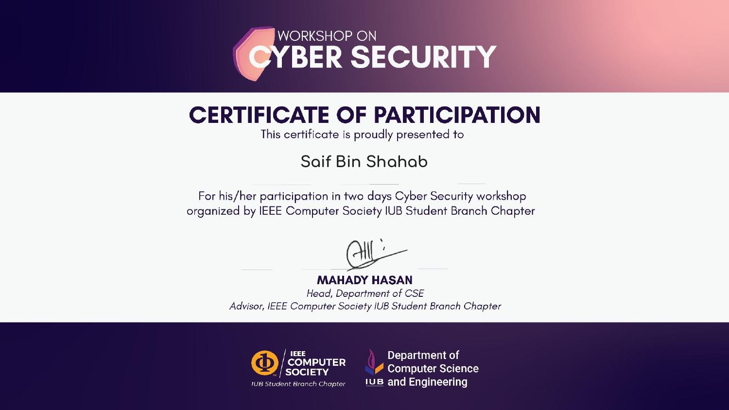 Cyber Security Workshop