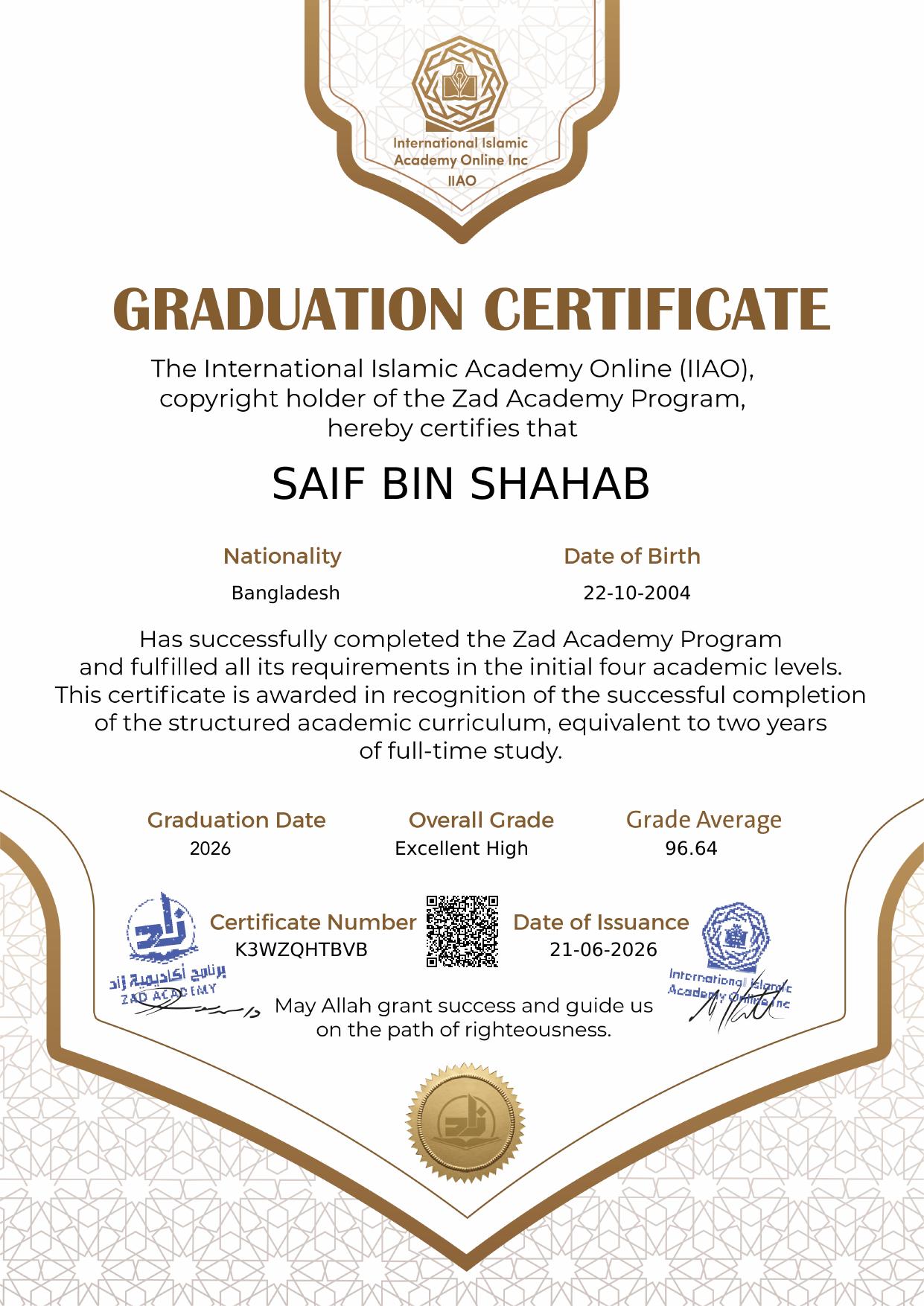Zad Academy Program Graduation